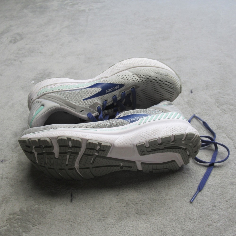 Brooks Women Running Shoes 7 B White Adrenaline GTS 22‎ Lightweight LIGHTLY USED - Picture 10 of 15